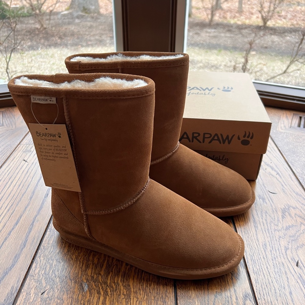 Bearpaw suede faux fur boots NIB - Picture 5 of 5